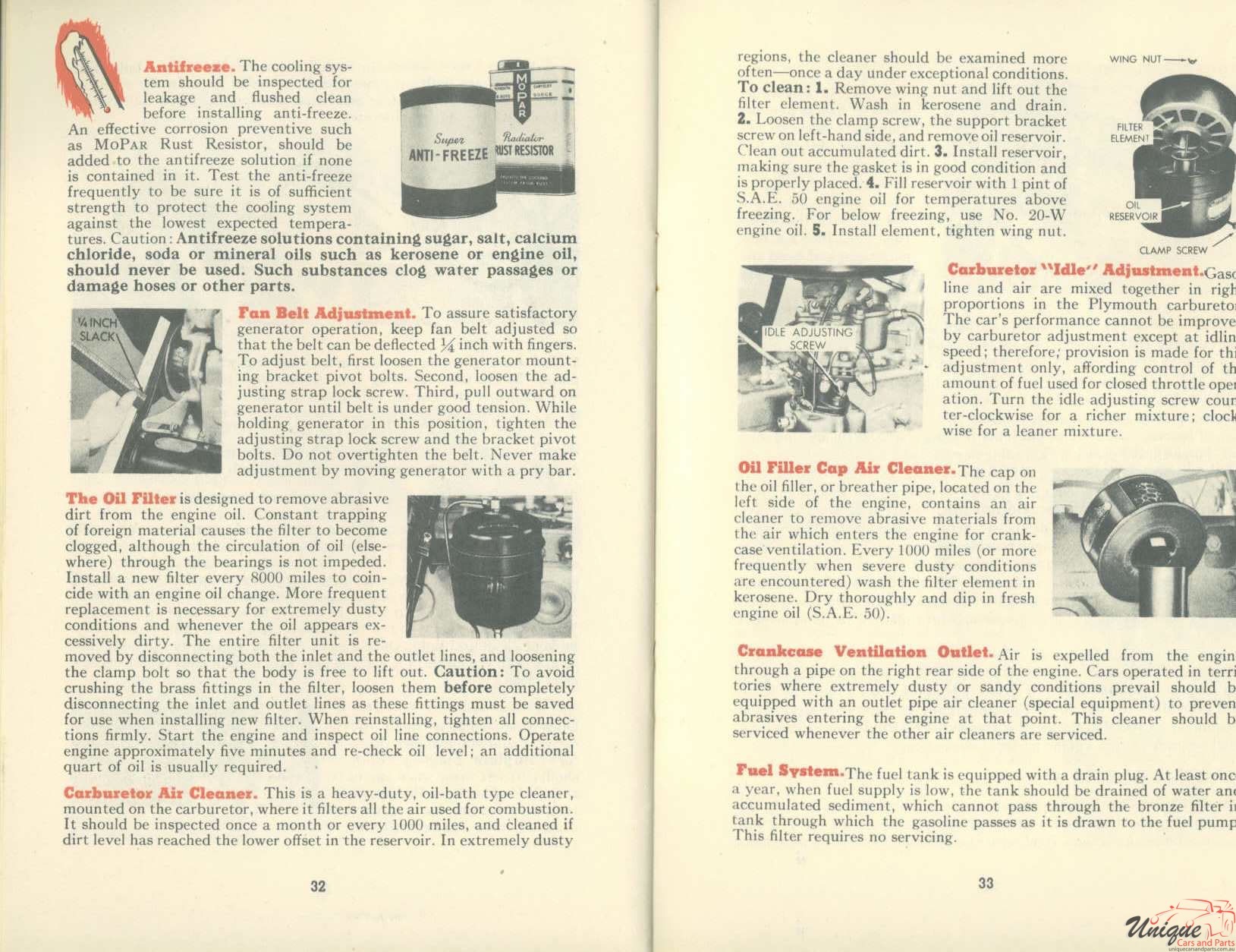 1948 Plymouth Owners Manual Page 15